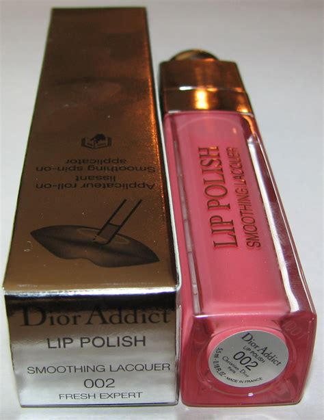 Dior addict lip polish 002 fresh expert smoothing lacquer pink 